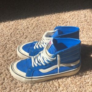 Vans skate Hi blue and white